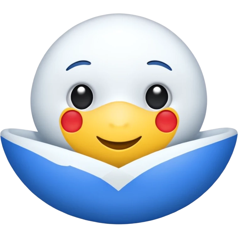 синий круг в котором белая галочка emoji