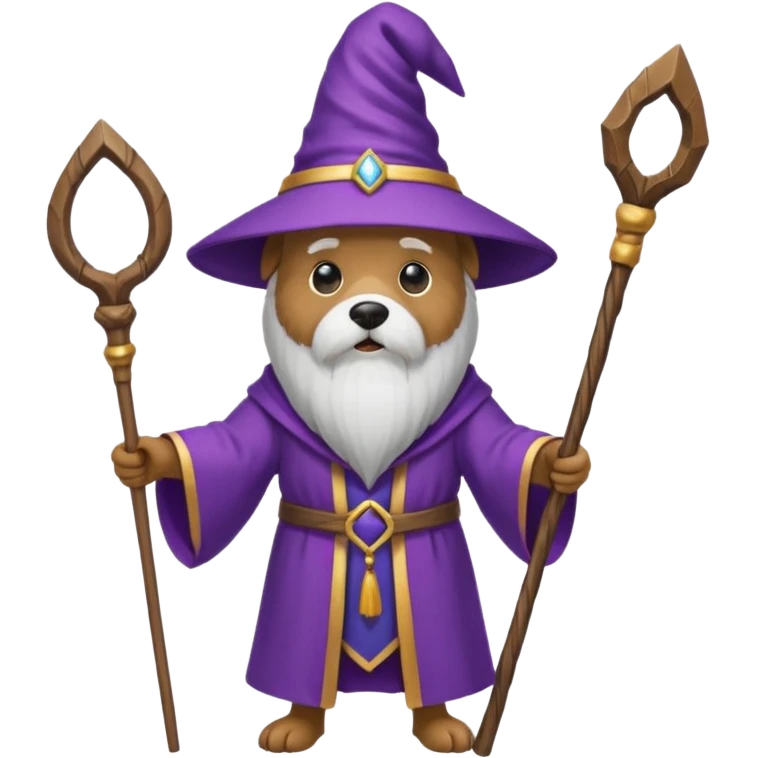 Dog wizard emoji