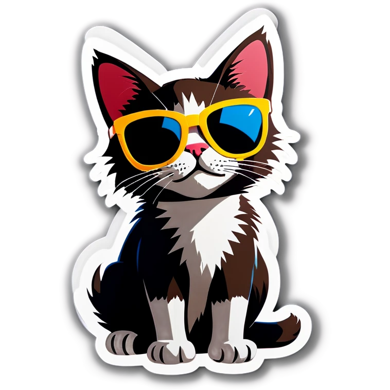 Cat with sunglasses emoji