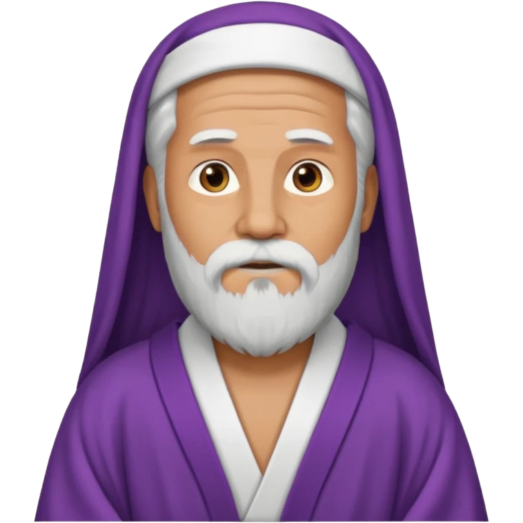 a wise man without face emoji