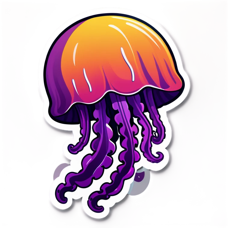Purple jellyfish emoji