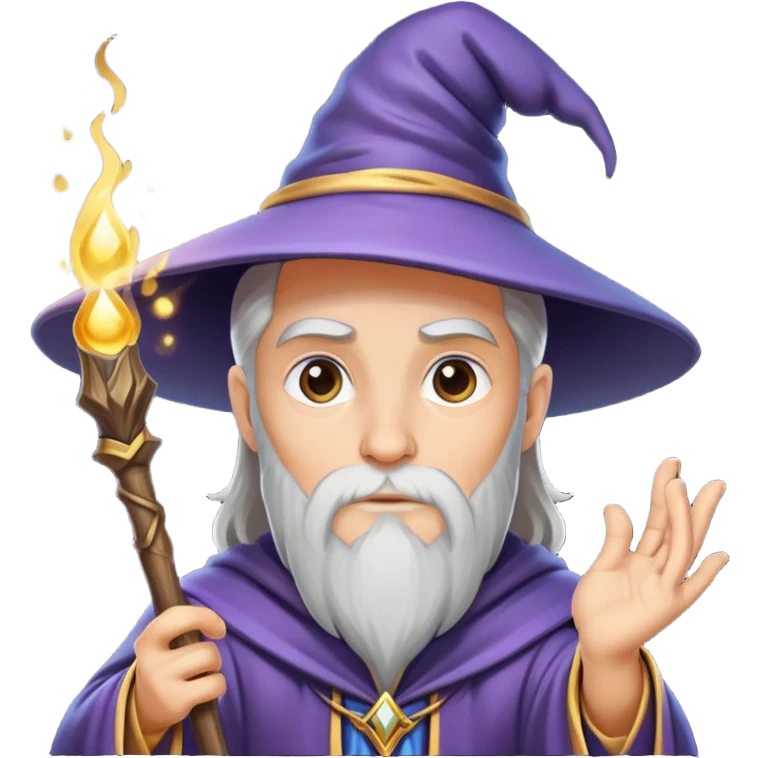 Wizard casting spells emoji