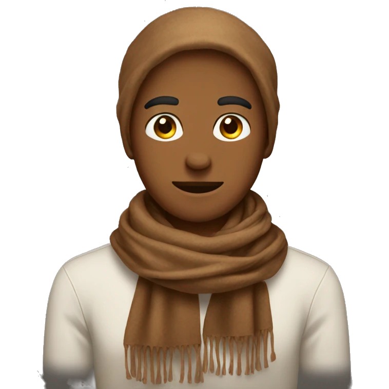 brown scarf emoji