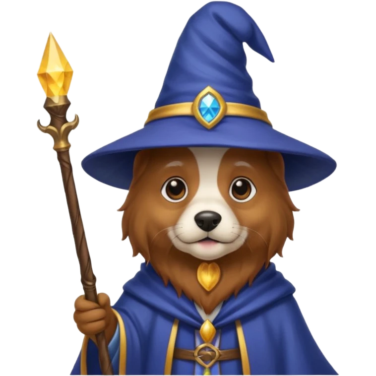 Dog wizard emoji