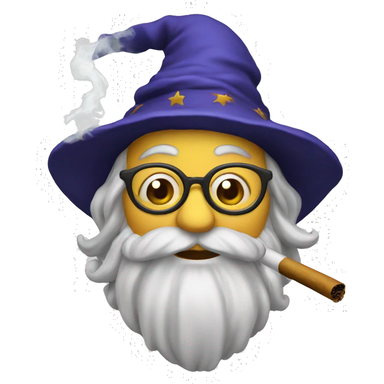 Wizard smoking emoji