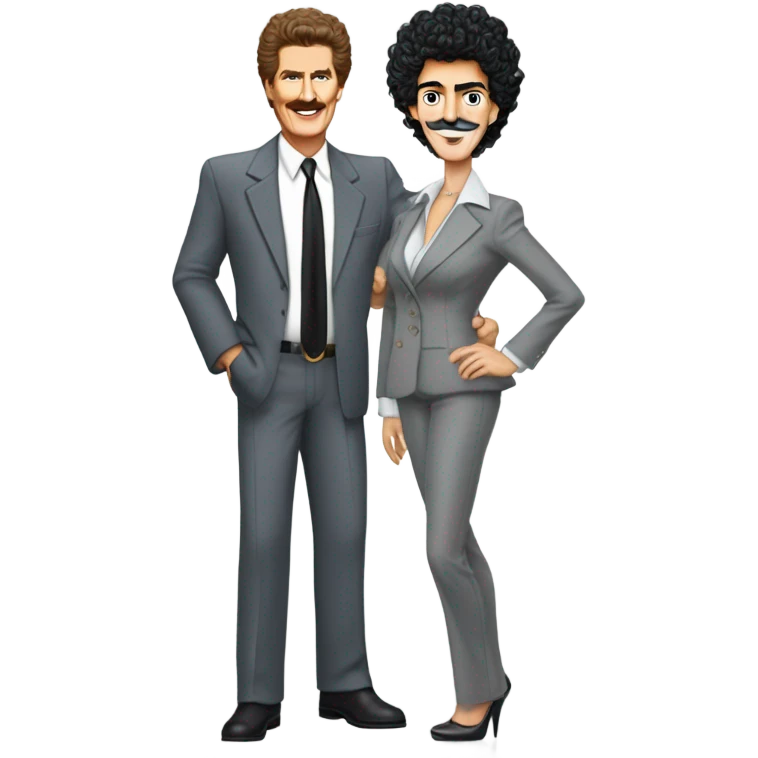 david hasselhoff with borat emoji