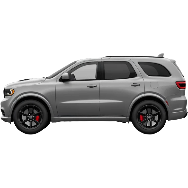 2023 Grey dodge Durango from side view with black rims emoji