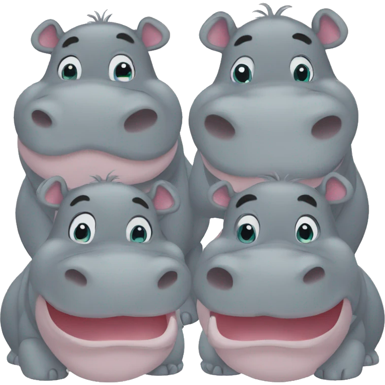 Hippopotames bébé emoji