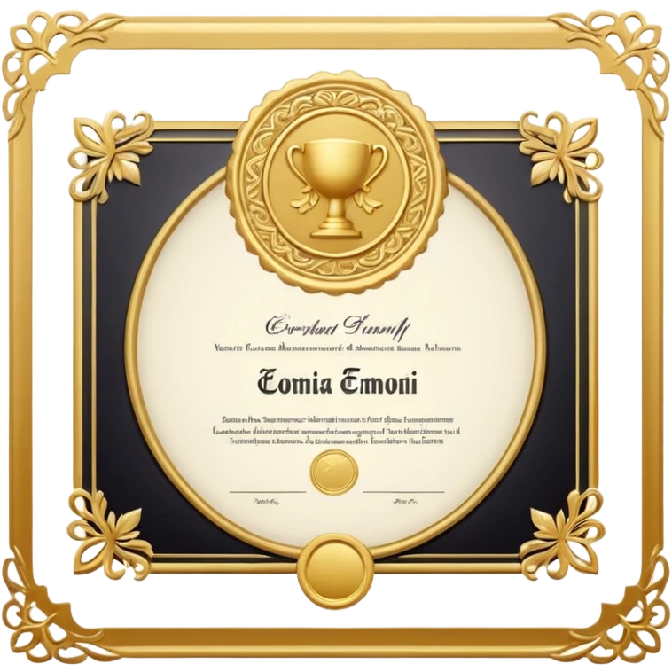 certificate emoji