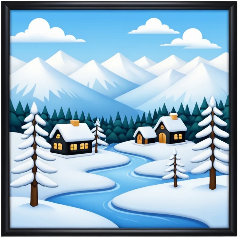 Winter wonderland emoji