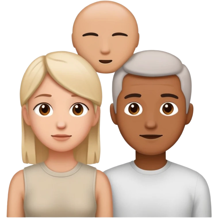 couple with different attachment styles resolving conflict healthily, one giving space while still staying connected, the other communicating calmly with respect for boundaries emoji