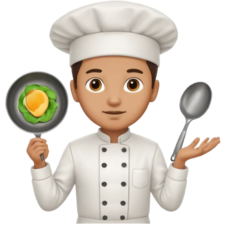 chef holding pan emoji