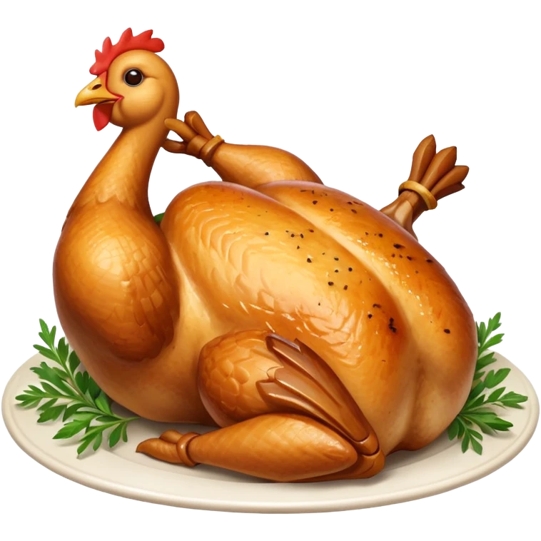 Celebration chicken emoji