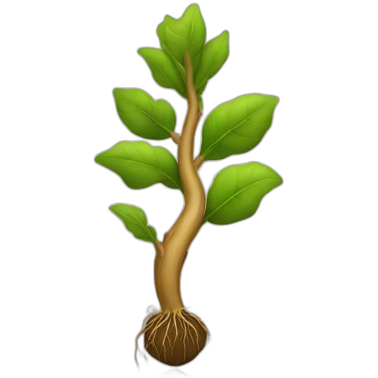 Root singing emoji