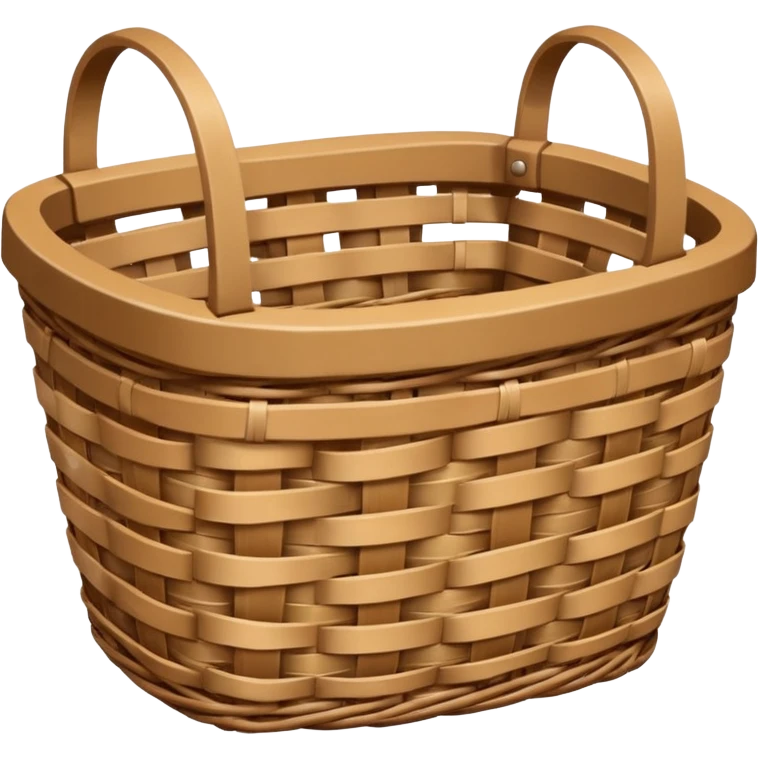 patterned empty wicker basket emoji