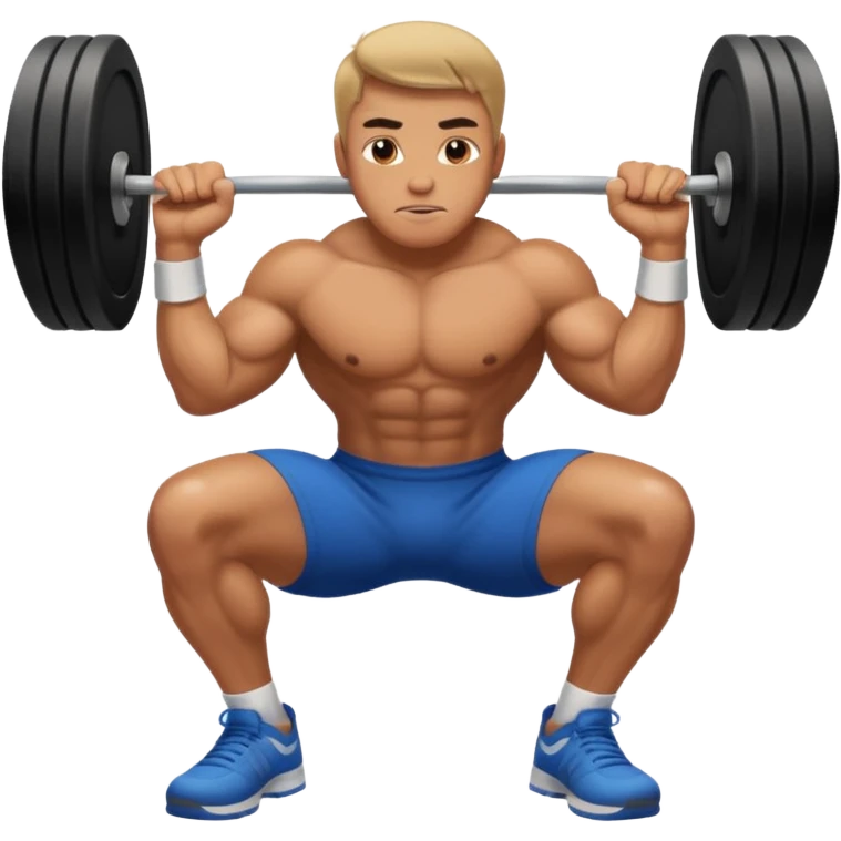 Guy squating emoji