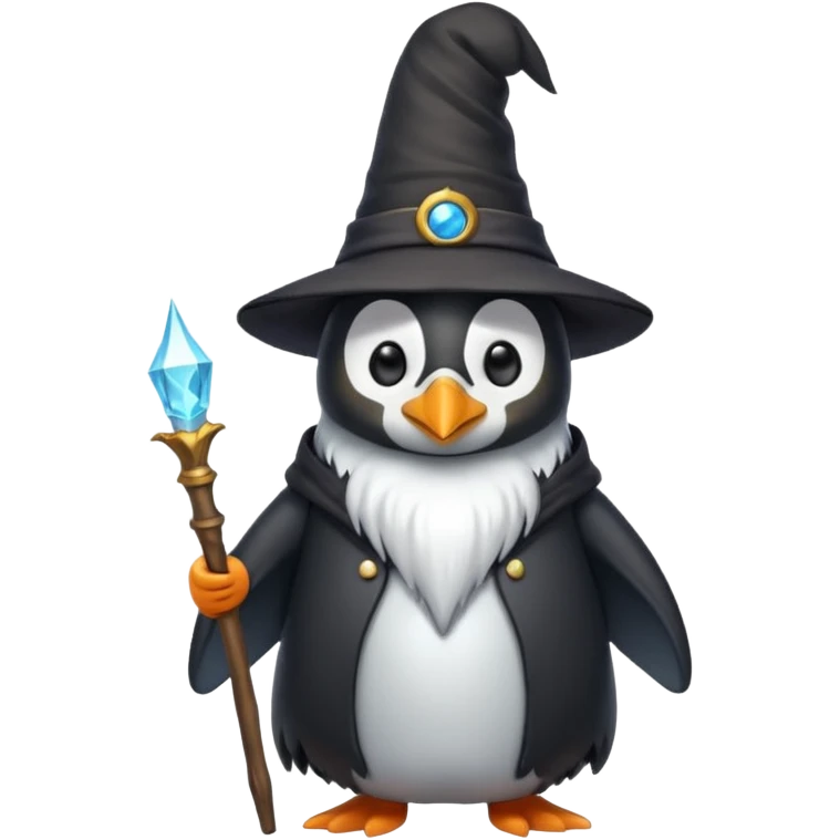 Penguin Wizard emoji
