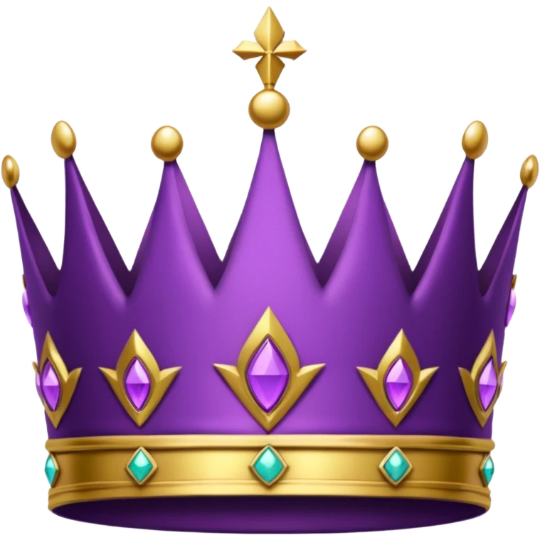 Coroa roxa emoji