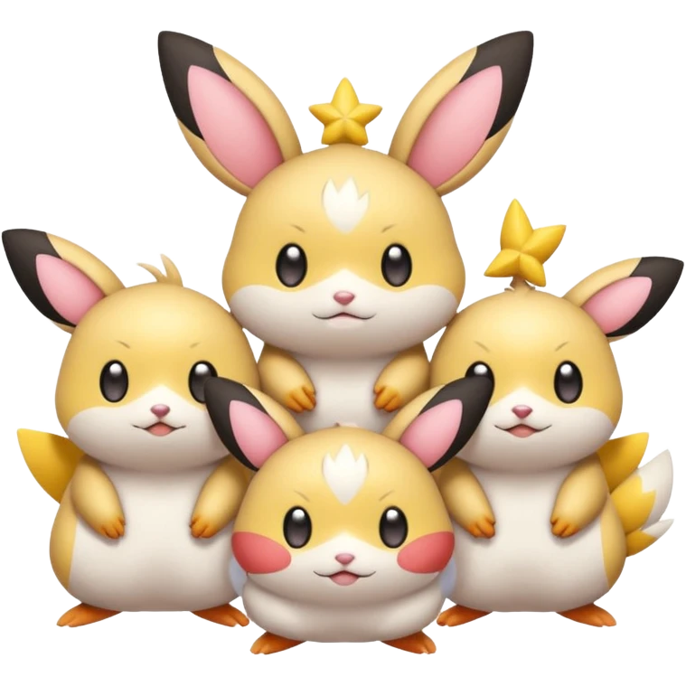 Emolga-Victini-Pichu-Dedenne-Togedemaru-Kirby-fusion emoji