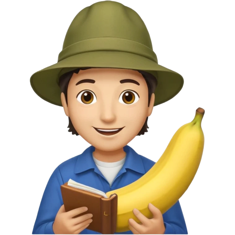 Make accountant loves fishing bananas movies and comics and is Italian emoji