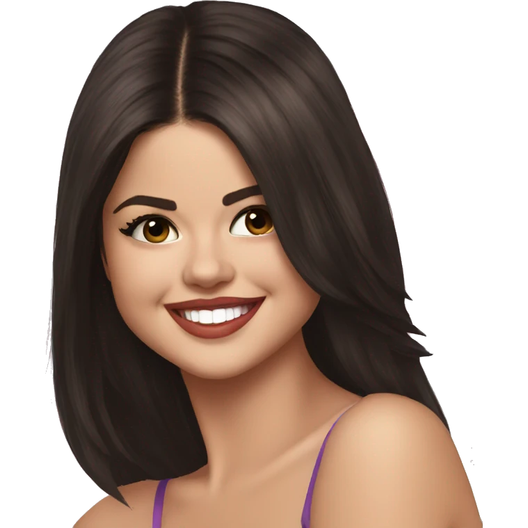 selena gomez Happy emoji