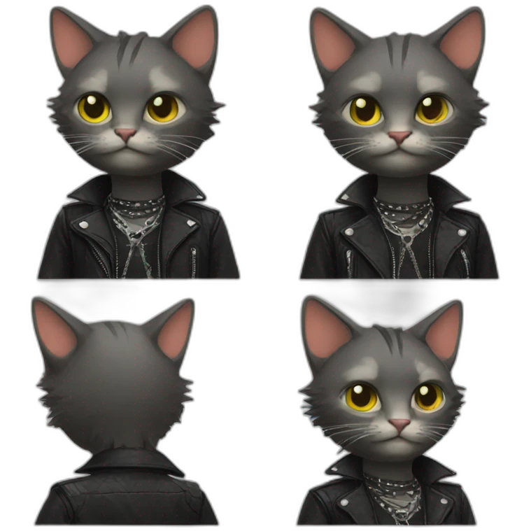 cat punk emoji