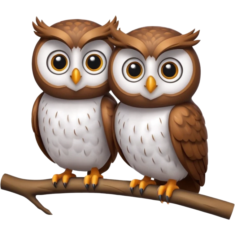 Create a high-quality 3D render that transforms the emojis 🦉 into 3D objects. Pixar-style, 

 emoji