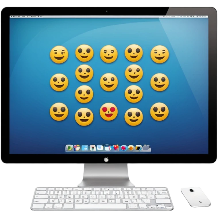 website on desktop emoji