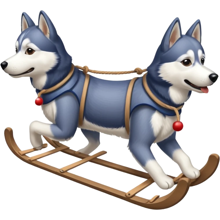Dog sled emoji