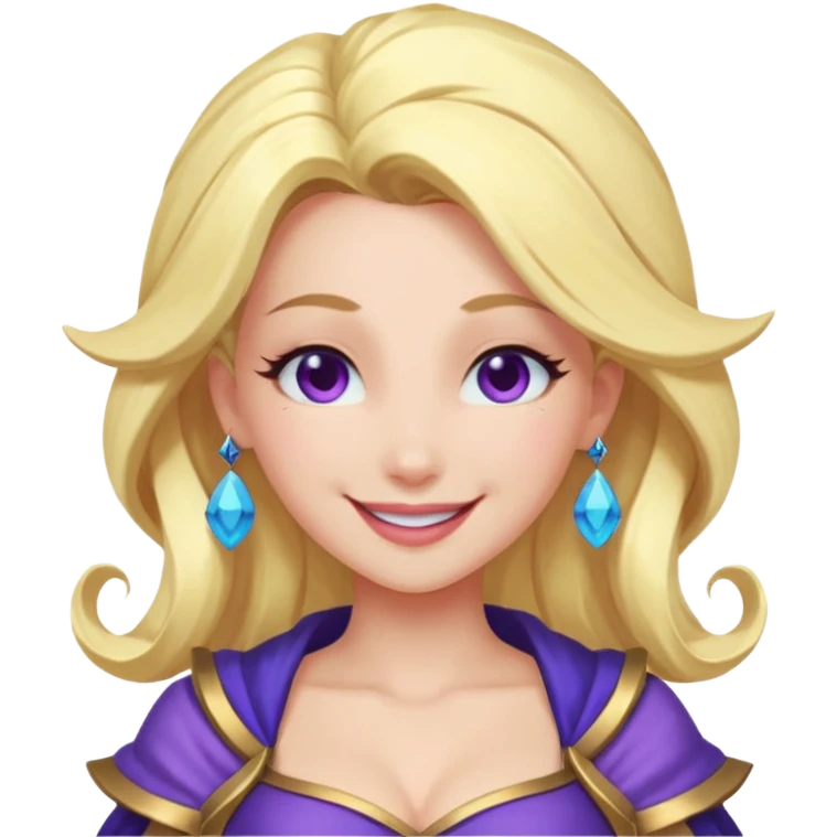 Эмодзи Серафина из лиги легенд подмигивает  emoji
