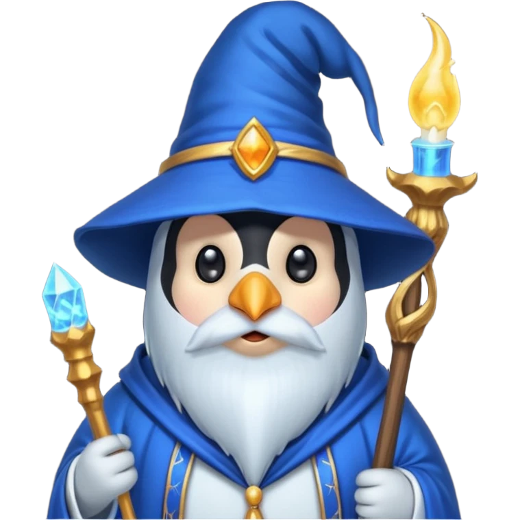Penguin Wizard emoji