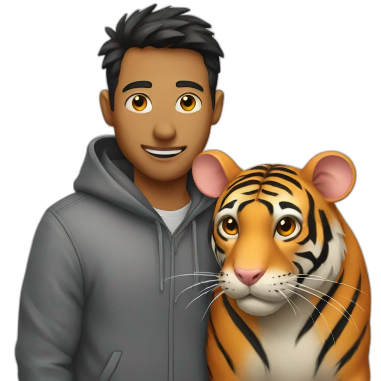 rat with Tiger emoji