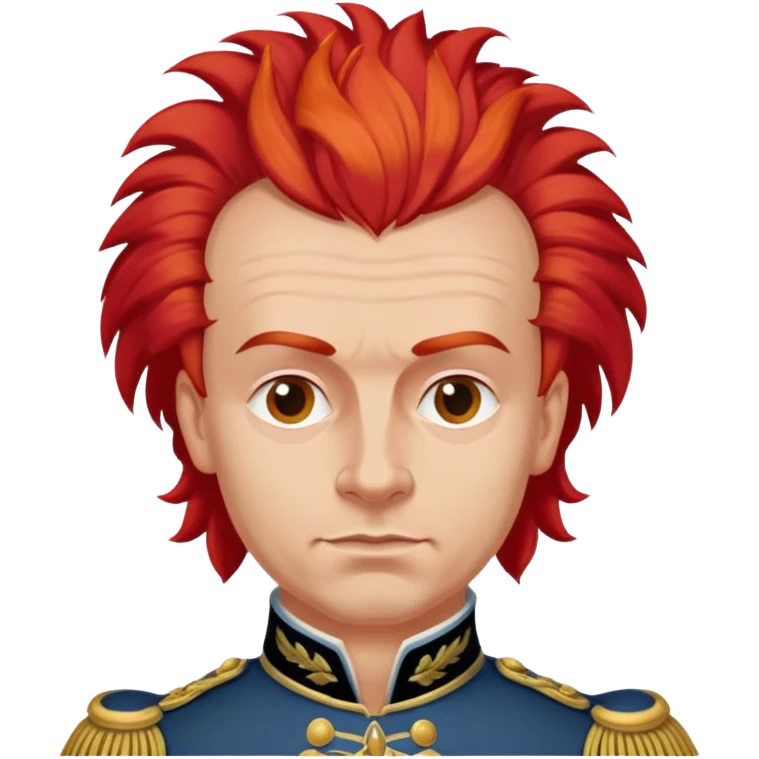 петр первый с красным ирокезом emoji