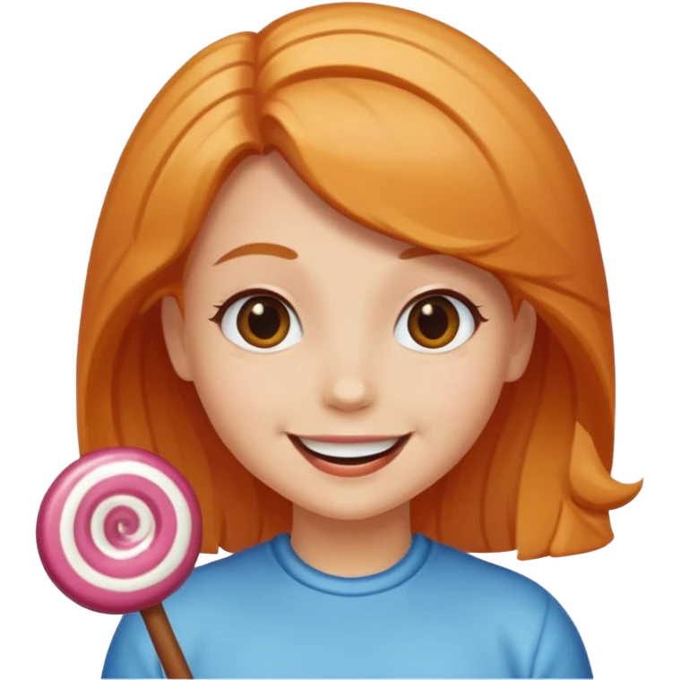 single personified candy treat with single hair color  emoji