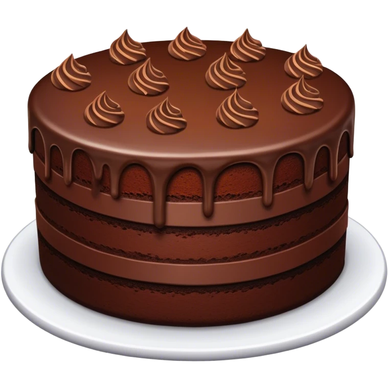 Chocolate cake emoji