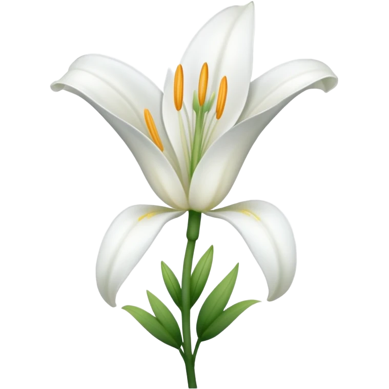 emoji de una azucena blanca emoji