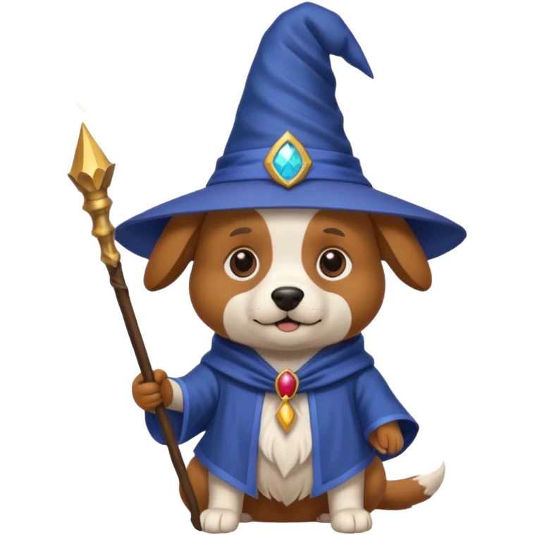 Dog wizard emoji