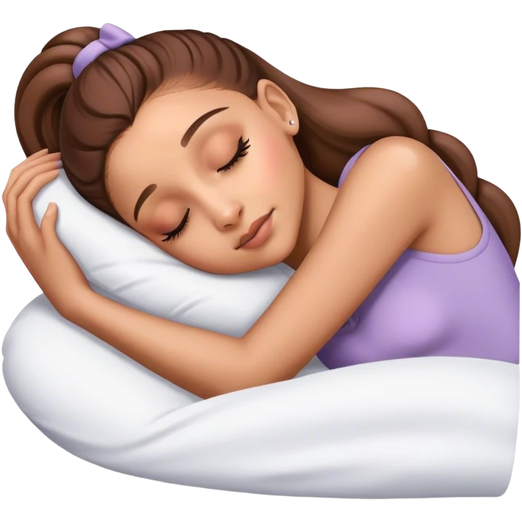 Ariana Grande sleeping emoji