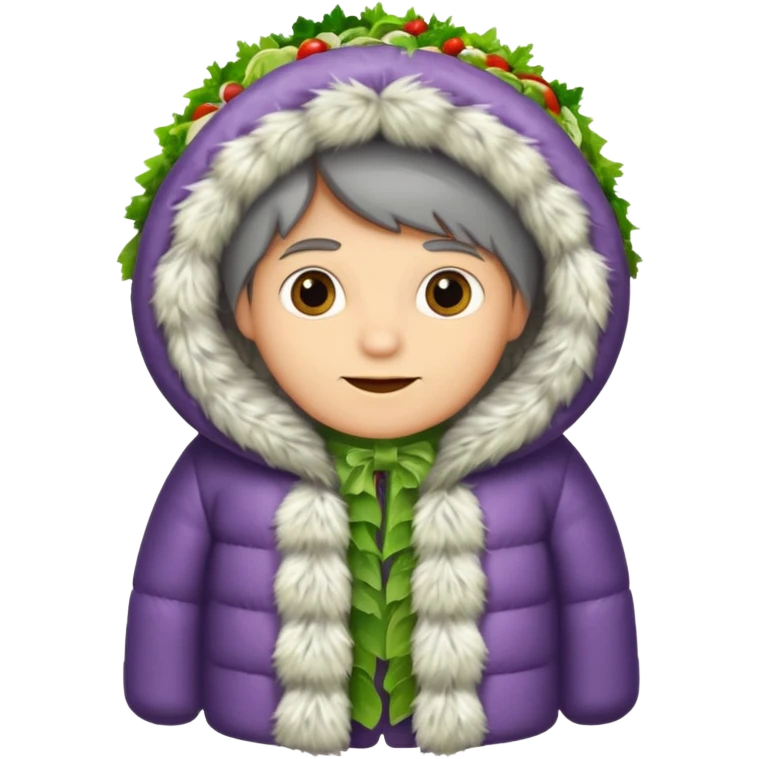 salad herring under a fur coat emoji