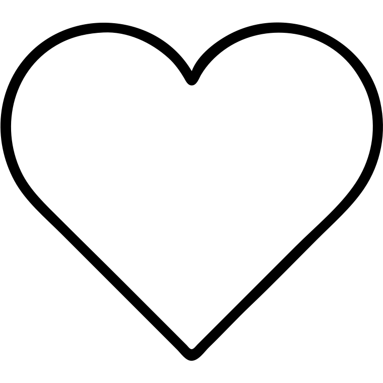 outlined heart icon emoji