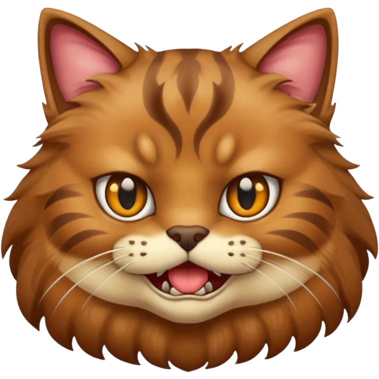 Cat barking  emoji
