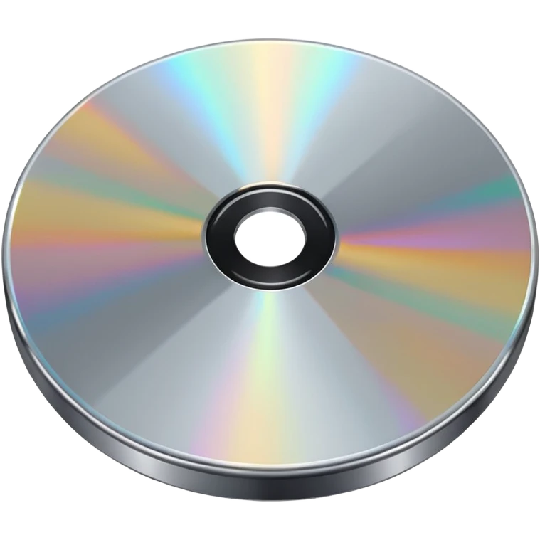 two metal computer disks emoji