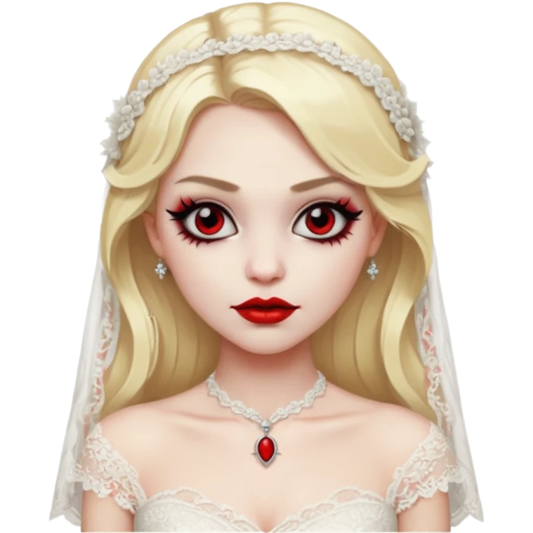 blonde vampire bride emoji