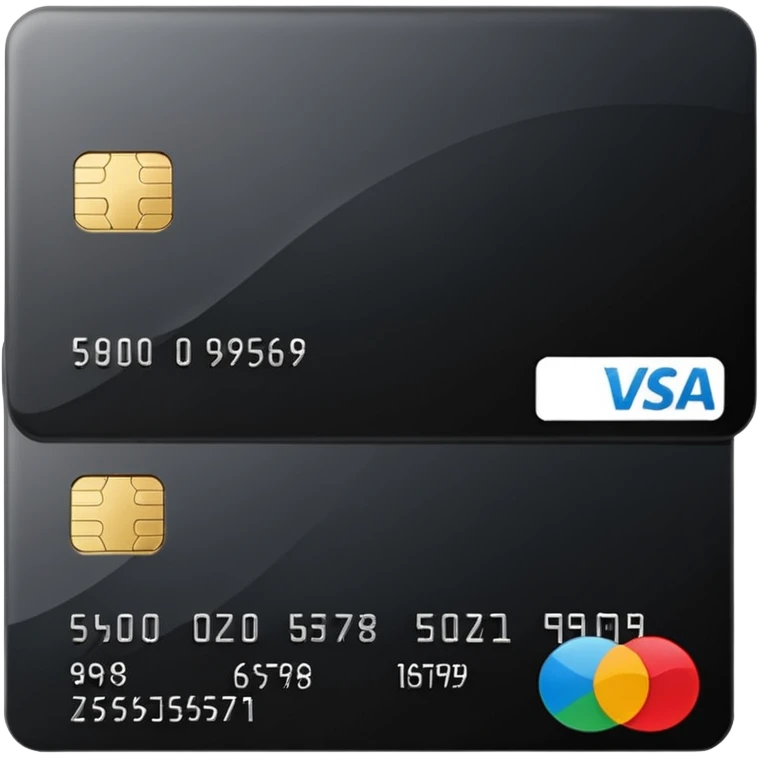 black credit card, no text, no numbers emoji