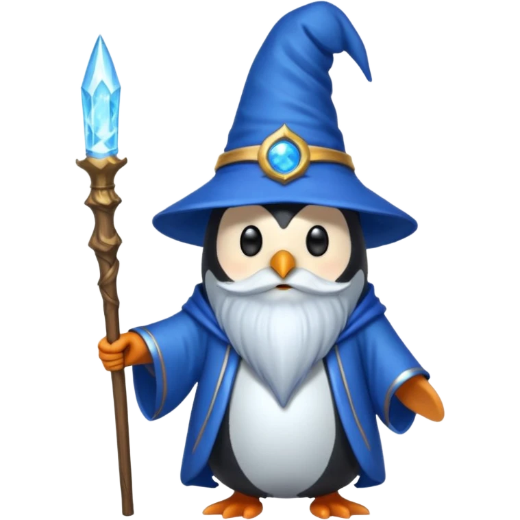 Penguin Wizard emoji