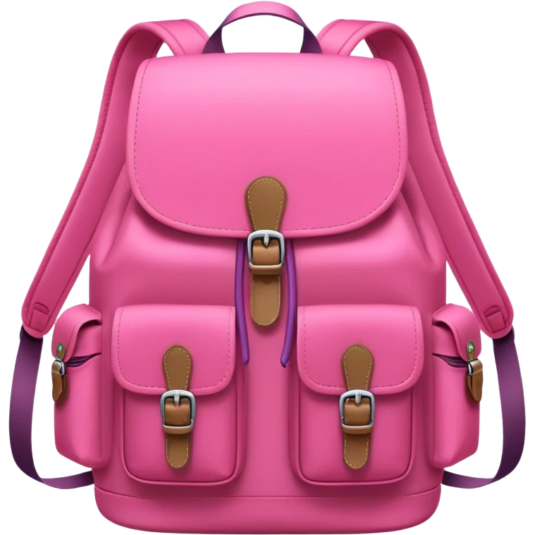 Pink backpack  emoji