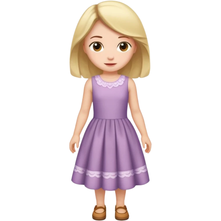 Girl curtsying with dress emoji