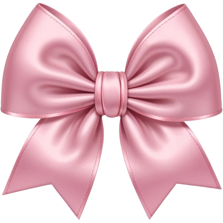 Light pink satin bow emoji