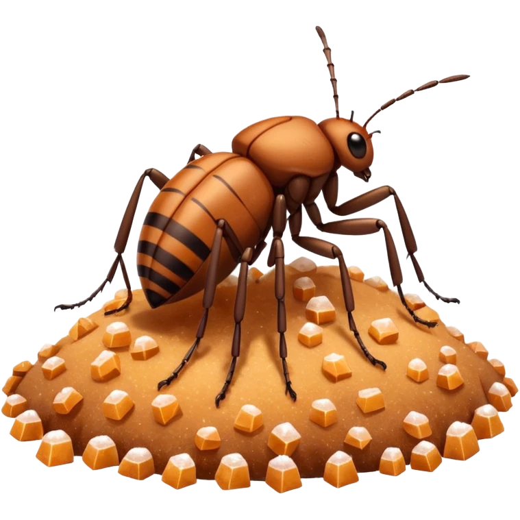 Bug on sugar emoji