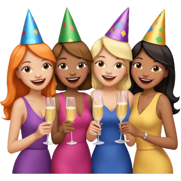 Five girlfriends emoji